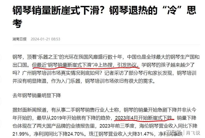 钢琴销量断崖式下跌！钢琴业退热的冷思考是学的人真少了吗(图1)