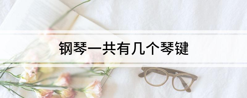 钢琴一共有几个琴键(图1)