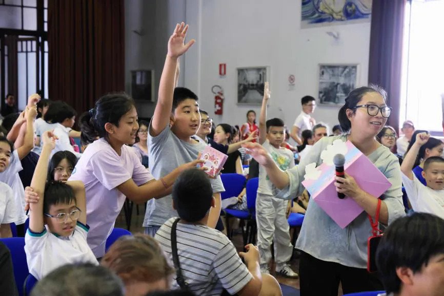 笔墨寄童心“全运家书”走进罗马校园(图7)