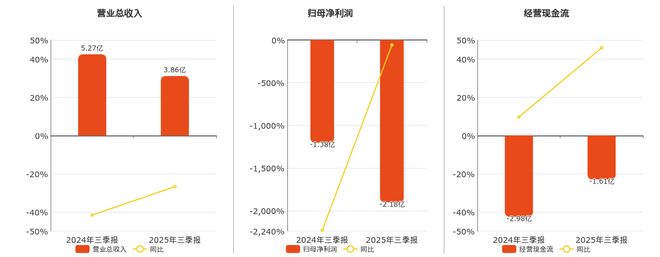 珠江钢琴(002678SZ)：2025年三季报净利润为-218亿元同比亏损放大(图1)