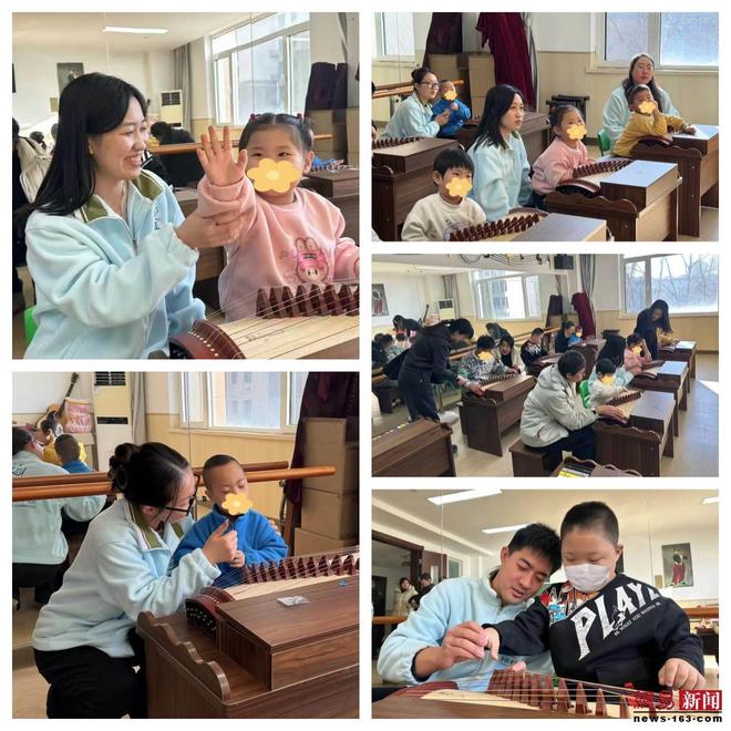 以乐为媒润童心开门办院赋新能——秦皇岛市社会福利院开展古筝公益授课活动(图1)