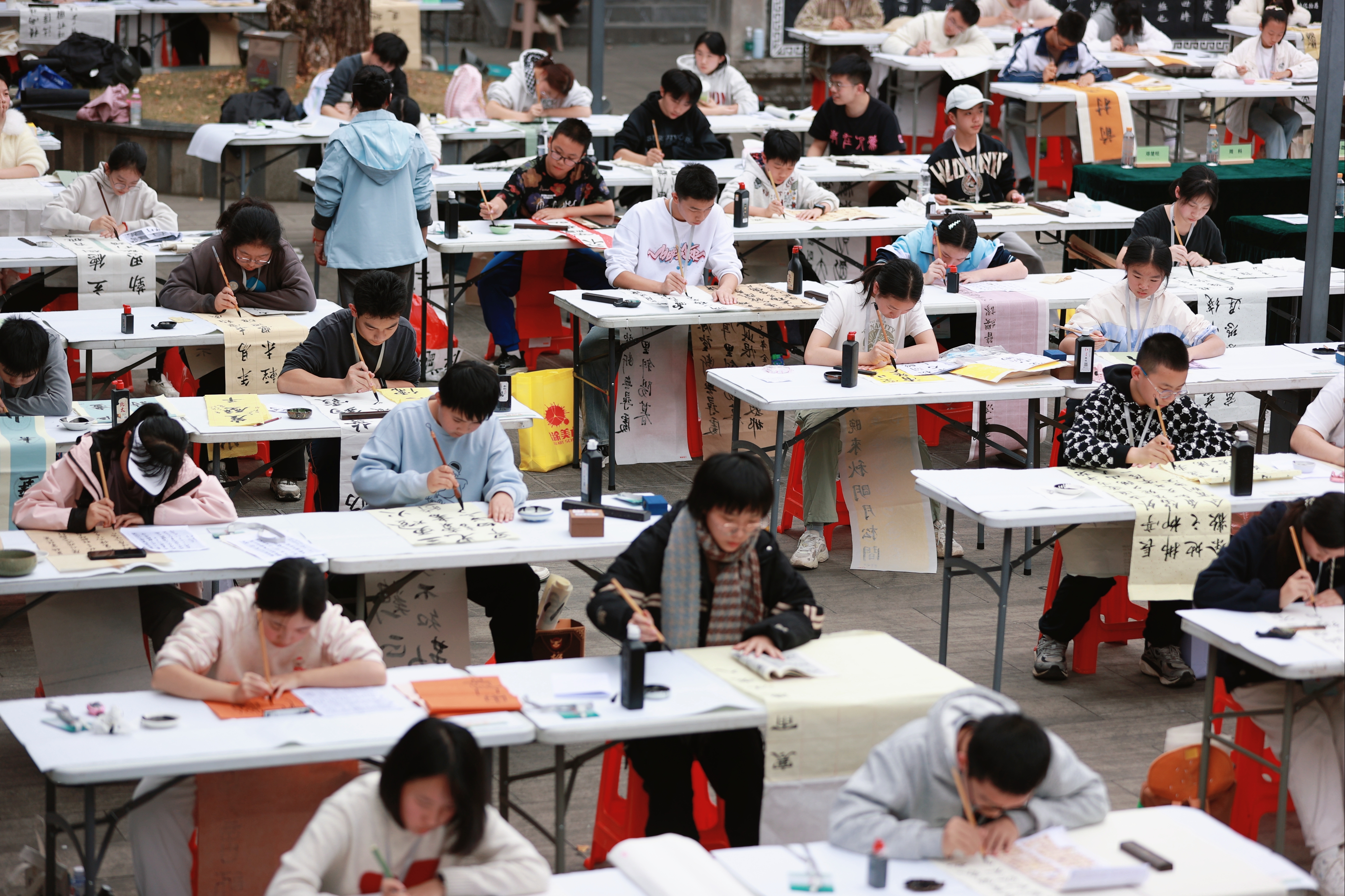 笔墨绘文明少年展风华全市第五届中小学生书画大赛现场决赛圆满举行(图3)