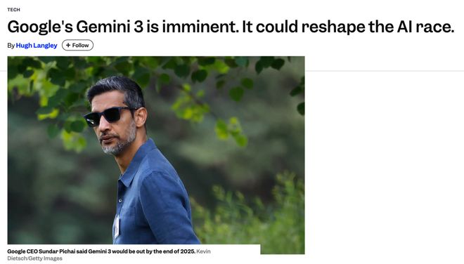 年度最强AI压轴！谷歌Gemini30下周决战OpenAI前端要下岗了(图6)